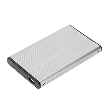 Imagem de Estojo para disco rígido, plug and play Altamente durável, Compartimento para disco rígido para casa para o escritório para viagens(Prata)