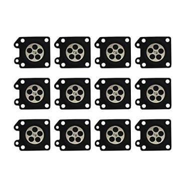 Imagem de C·T·S Conjunto de diafragma de medição de carburador para carburador Walbro WA WT WYJ Series Substitui Walbro 95-526-8 (pacote com 12)