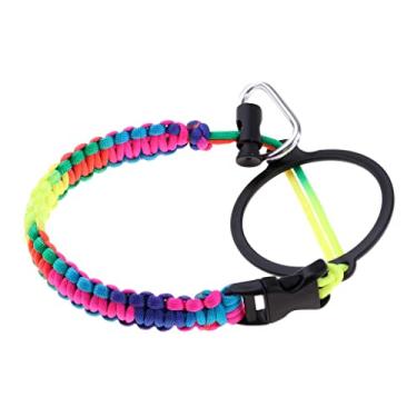 Imagem de Colaxi Suporte para Garrafa de água Porta Alça de Mão de Poliéster para Caminhadas Conexão Sólida, Multicolorido