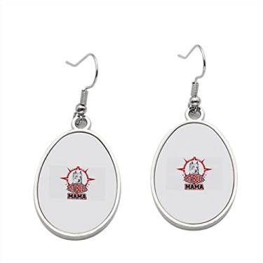 Imagem de Brinco com pingente Dog Mom Pitbull Mama - Brincos com pingente para meninas - Presente de festa de aniversário dos namorados