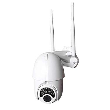 Imagem de Câmera IP PTZ externa sem fio 2MP, Câmera de vigilância de segurança doméstica 1080P com áudio bidirecional, visão noturna, acesso remoto, antena 5dBi, IP66 à prova d'água