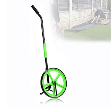 Imagem de Roda de medida de medidores dobráveis, fita métrica mede até 999,9 m com grande roda de medição de distância eletrônica para andar Surveyor Land