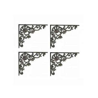 Imagem de Kit 04 Cantoneiras N07 Em Ferro Fundido - Cor Preto em Hera