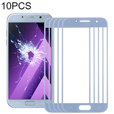 Imagem de HUANGYUNCHAO Acessórios telefônicos 10 pcs Lente de vidro exterior da tela frontal para Samsung Galaxy A3 / A320 Substituição do telefone celular