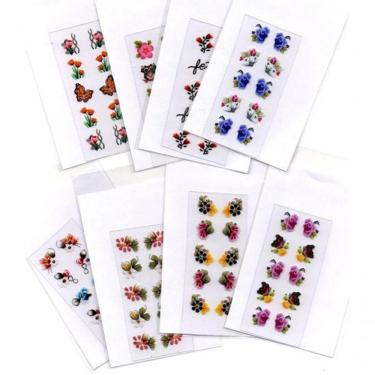 Imagem de 500 Adesivos Unha 3D Revenda Atacado