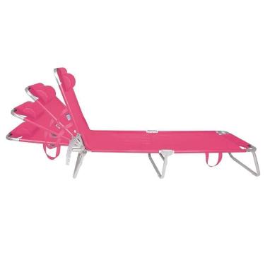 Imagem de Espreguiçadeira Alumínio Rosa - Mor
