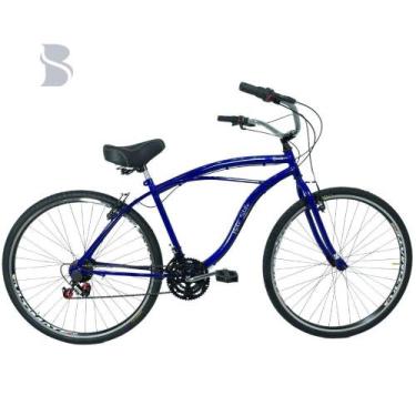 Imagem de Bicicleta Beach Caiçara Aro 29 Freio V-Brake Masculina Azul - Samy