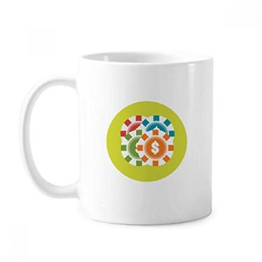 Imagem de Caneca de cerâmica com ilustração de desenho animado de cassino de cerâmica xícara de porcelana de café