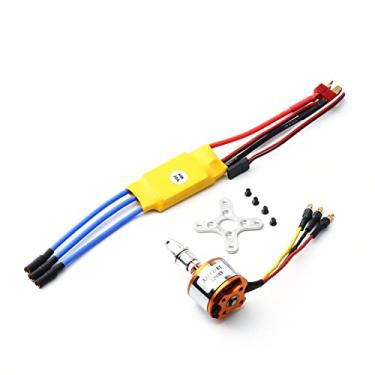 Imagem de LUGU 2212 2200KV motor sem escova 30A ESC com plugue T 3,5 mm conectores banana para helicóptero de controle remoto