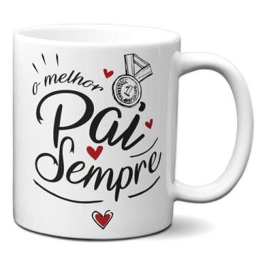 Imagem de Caneca Frase Melhor Pai Sempre Presente Dia Pais Criativo