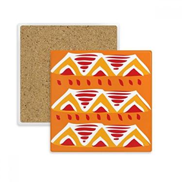 Imagem de Triângulo Hills Totems Civilização Antiga Quadrada Porta-copos Caneca Suporte Subplaca Pedra de Isolamento