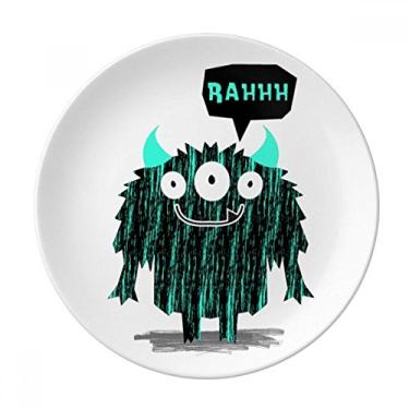 Imagem de Prato de monstro decorativo de porcelana Salver do Universo e Alienígena