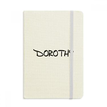 Imagem de Caderno de anotações especiais com nome inglês DOROTHY com capa dura em tecido oficial diário clássico