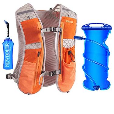 Imagem de Mochila de corrida leve 5L para esportes ao ar livre, trilha, corrida, maratona, trilha, caminhada, fitness, bolsa de hidratação para homens e mulheres, com bolsa de 1L ou chaleira de 500 ml