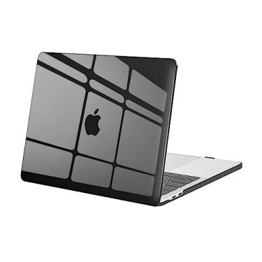 Imagem de MOSISO Capa rígida de plástico compatível com MacBook Pro de 13 polegadas M2 2025, 2024, 2023, 2022-2016, A2338, M1, A2251, A2289, A2159, A1989, A1708, A1706, com/sem Touch Bar. Capa, preto cristal