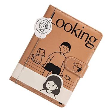 Imagem de Caderno, Scrapbook Cartoon Interessante para Mulheres e Meninas (Marrom)