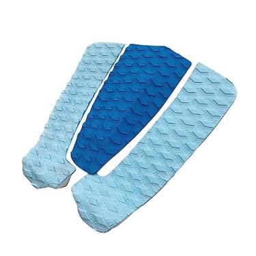 Imagem de UGPLM 3x Almofada de Tração de Prancha de Surf, Tapete de Punhos de Deck, Acessórios de Deck, Almofadas de Prancha de Almofadas de Cauda para, Azul