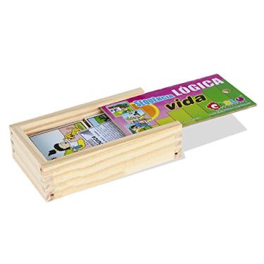 Imagem de Carlu Brinquedos - Sequência Lógica Vida Jogo Educativo, 5+ Anos, 16 Peças, Multicolorido, 1114