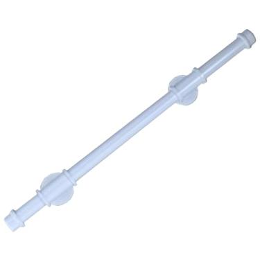 Imagem de Corrimãos para degraus externos, corrimãos de tubo galvanizado de ferro para escadas internas, montagem na parede, corredor, trilho de mão com kit de parafusos