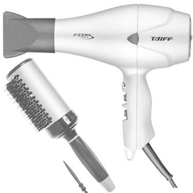 Imagem de KIT - SECADOR TAIFF FOX ION S PRATA 2100W 127V + ESCOVA PROART RICCI PERFETTI BRILLARE 9R105HKH &quot;G&quot;