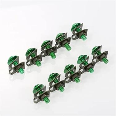 Imagem de Porca de roda parafusos de carroçaria parafusos de porca prendedor porca parafusos de substituição automática acessórios peças M6 6 mm Sportbike carenagem corpo kit parafuso tampas de porca de roda