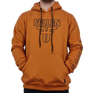 Imagem de MOL FECH SILK FALLEN LOGO E SILK MANGA FMO1BU03 CARAMELO GG-Masculino