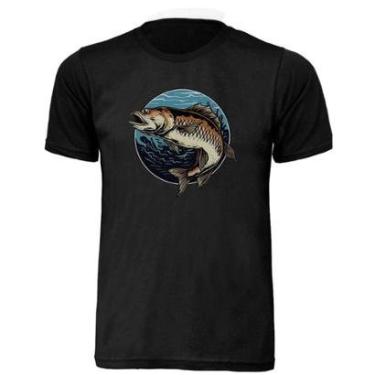 Imagem de Camisa T-shirt Pescaria 3 Unissex Infantil-Unissex