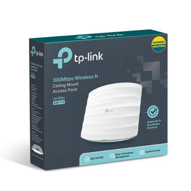 Imagem de Access Point TP-Link EAP115 Wireless N 300Mbps Montável em Teto