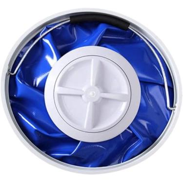 Imagem de Mini máquina de lavar turbo portátil de 100 W com banheira dobrável Lavadora de turbina compacta para viagens Lavadora de roupas para acampamento Apartamentos dormitórios RV Viagem de negóci