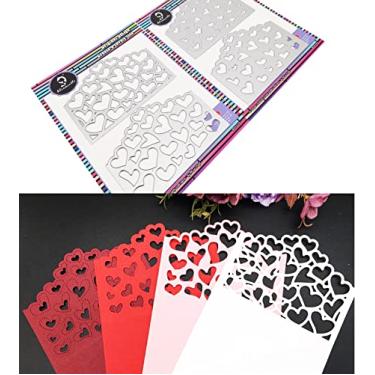 Imagem de Alinacutle 4 peças de cartões cortados em camadas de coração doce, envelope, corte de metal, para fazer cartões artesanais, álbuns, álbuns, molde de artesanato de papel