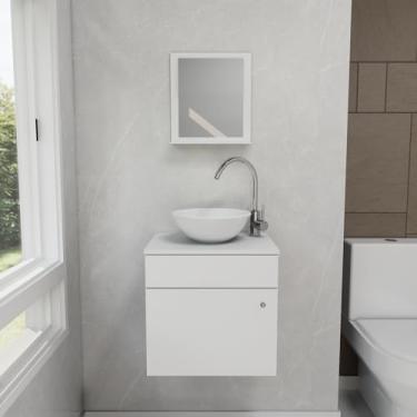 Imagem de Gabinete Armário Bancada De Banheiro Sevilha Acrd 44cm Branco