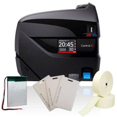 Imagem de Relógio Ponto Idclass, Nobreak, 2 Bobinas E 10 Cartões