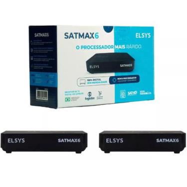Imagem de Kit 2 Receptor Satmax 6 Elsys Full Hd