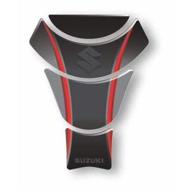 Imagem de Protetor Tanque Tankpad Suzuki Preto Universal Adesivo 3d - Resitank