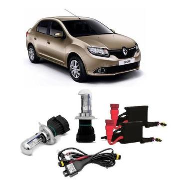 Imagem de Kit Xenon Farol Alto E Baixo Bixenon 8000k - Logan - HID