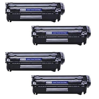 Imagem de Kit 4x Toner Compatível HP 12A Q2612A HP1010 HP1020 HP1022 - PRINTECH