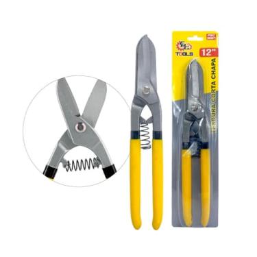 Imagem de Tesoura de Cortar Chapa Aço de Liga Eficiente Tesoura de Cortar Chapa Anti-Derrapante 12 polegadas