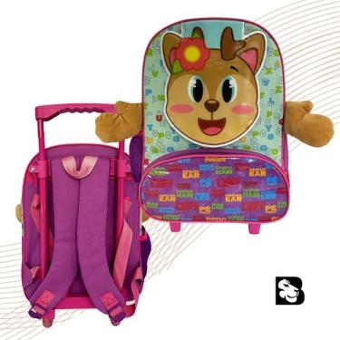 Imagem de Mochila Infantil Com Rodinha Escolar Para Criança Com Bolsos Modelo Ur