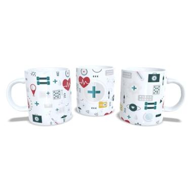 Imagem de Canecas de Porcelana Branca Personalizadas Profissões (Enfermagem6)