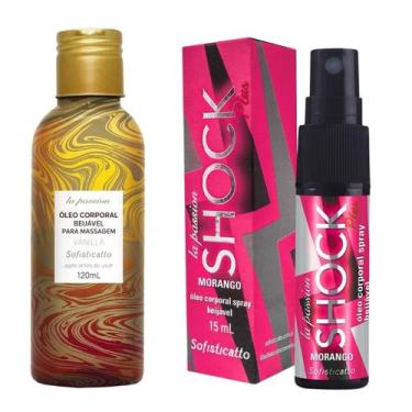 Imagem de Óleo de massagem Vanilla Beijável e Shock Treme Pulsa Morang - Sofisti