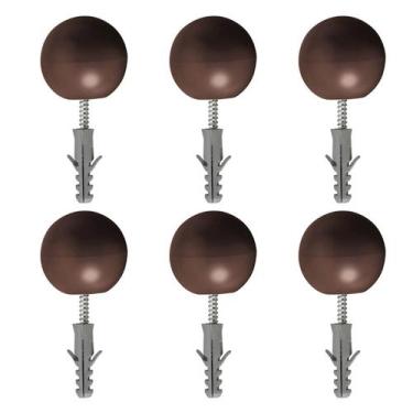 Imagem de Batedor bola de borracha para porta batente amortecedor 6 Un - Sfor,  