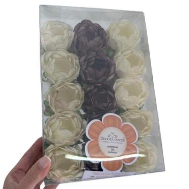 Imagem de Forminha Docinhos Doces Finos Bela Tons Envelhecido 30 Un Decora Doces