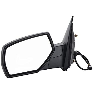 Imagem de ZAPOSTS Espelho de retrovisor lateral de substituição adequado para 2014-2017 para Chevy Silverado 1500 para GMC Sierra 1500 preto ajuste de energia aquecido manual dobrável espelho lateral do motorista