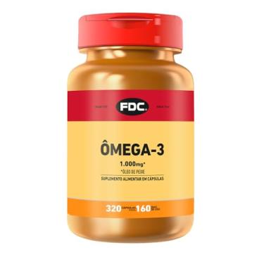 Imagem de FDC Omega 3 1000mg 320 capsulas, Alta Concentração, pote família