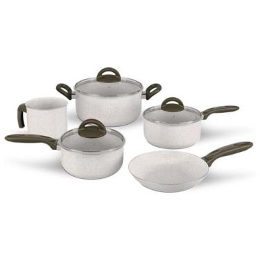 Imagem de Conjunto De Panelas 5 Pcs Ceramic Life Suprema Vanilla - Brinox
