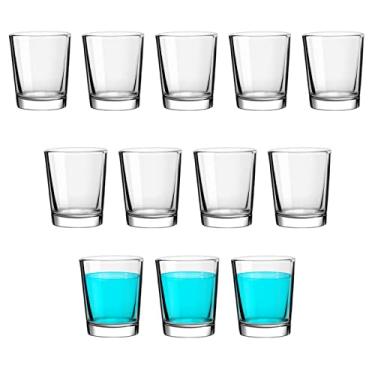 Imagem de Copo de shot, mini copos de dose de 22,7 g com base pesada, conjunto de 12 copos pequenos, copos medicinais reutilizáveis para banheiro, copo de bebida para café expresso, copo de vinho para tequila,