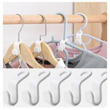 Imagem de Organizador Multifuncional cabide Guarda Roupas Economiza Espaço envio