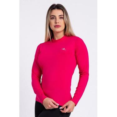 Imagem de Camisa Térmica Manga Longa Feminina Peluciada PINK - MProtect, M