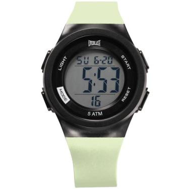 Imagem de Relógio Everlast Masculino A Prova D'Agua Digital Resistente, Verde Cl