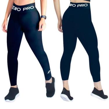 Imagem de Calça Legging Fitness Lisa Feminina Preta - RGL Melo, Preto, P